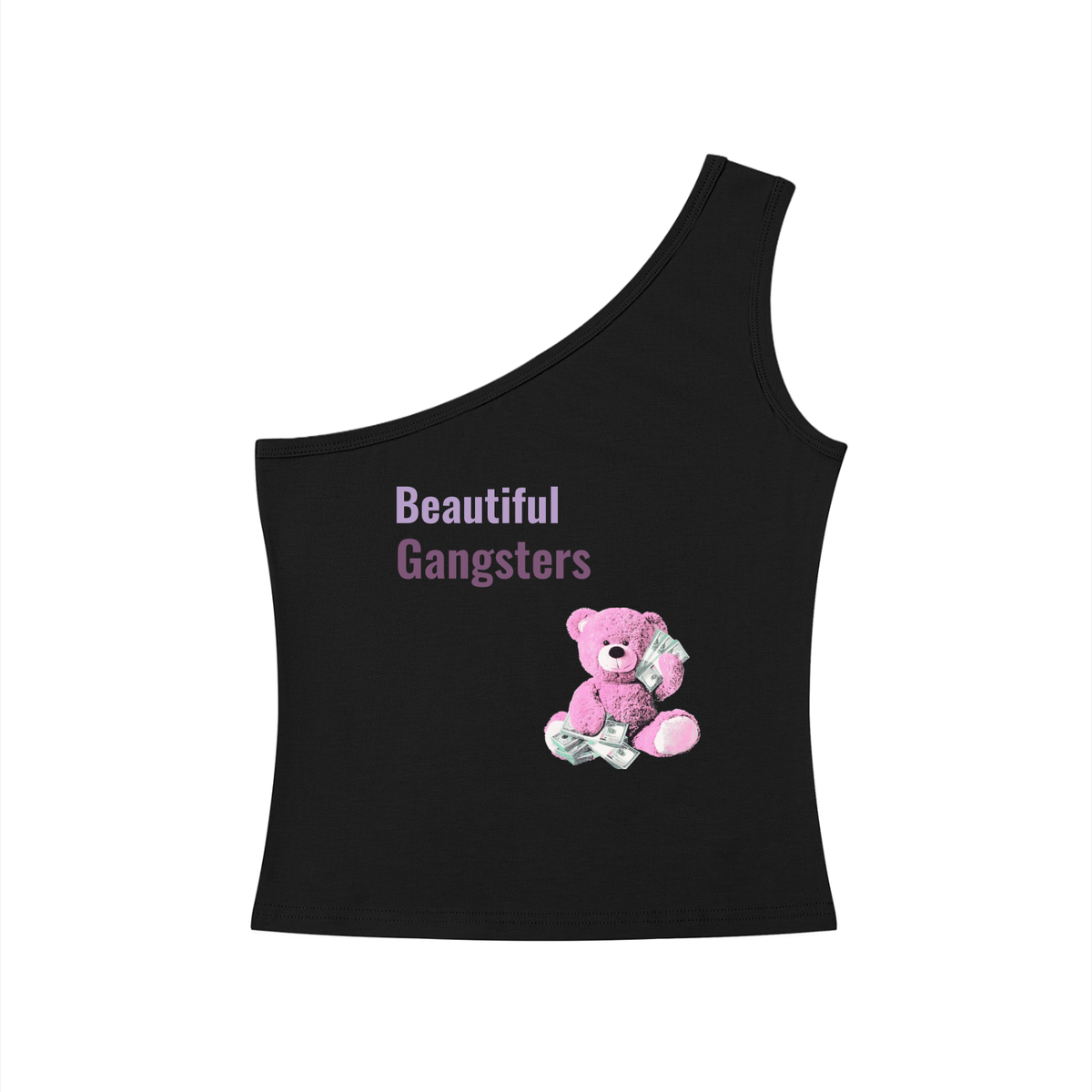 LG Women's One-Shoulder Crop Tank Top