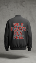Street Bomber Jacket with Slogan Back